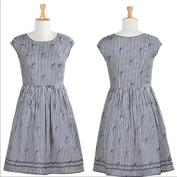 ESHAKTI Striped Summer Dress - Picture 3 of 8